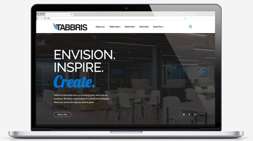 Tabbris Co-working Website design and development